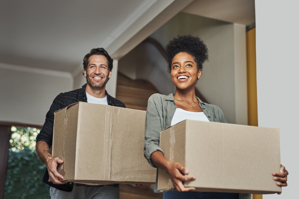 an image of people moving house to denote a story about a quarter of Brits moving house