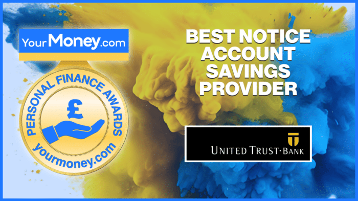 YourMoney.com 2024 Awards' winner spotlight: United Trust Bank named Best Notice Account Savings Provider 