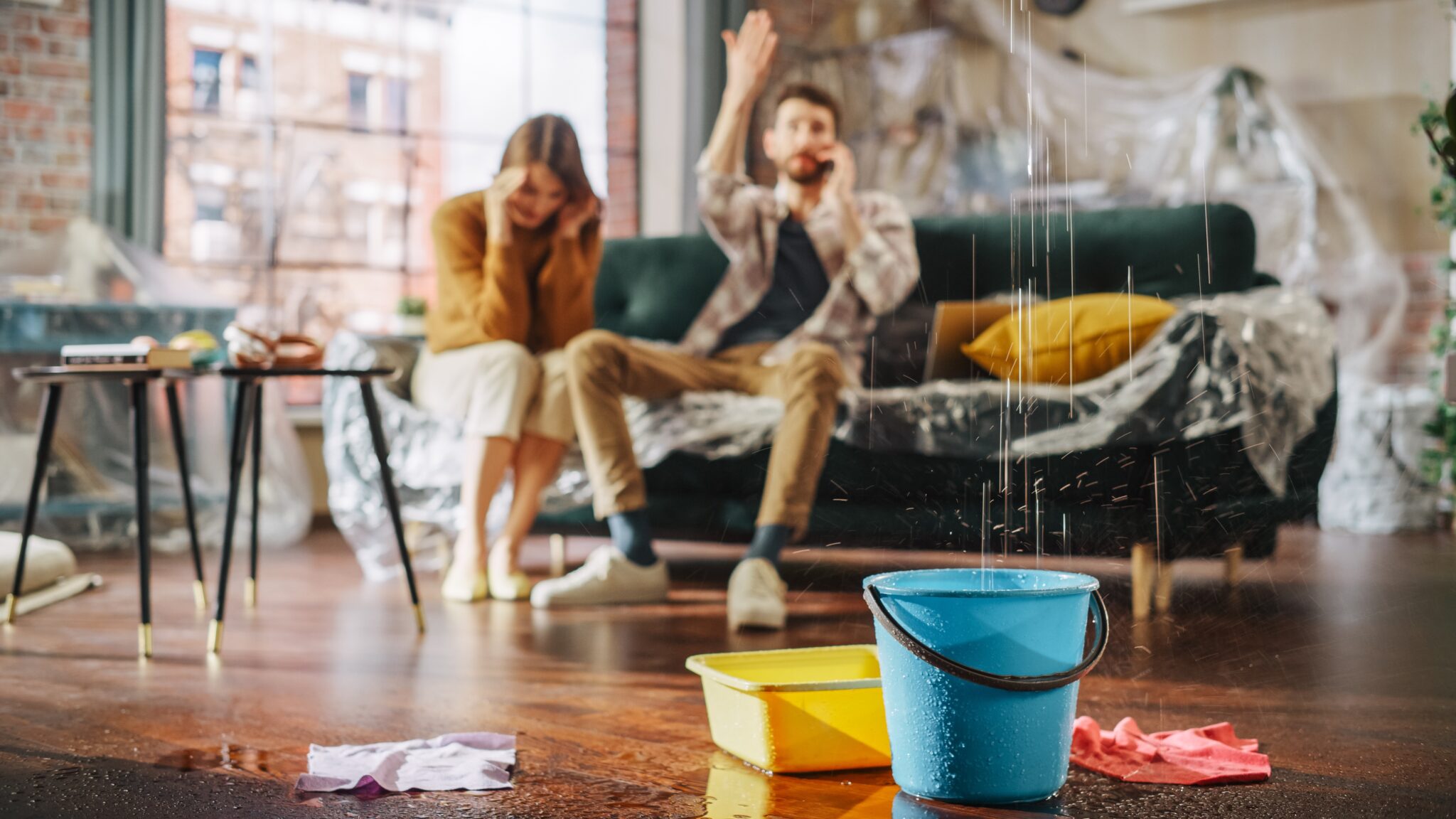 A photo of a leak in a house to denote a story on Britain's strangest home insurance claims