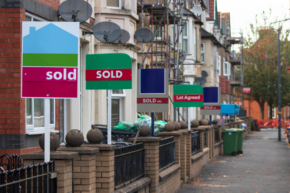 For Sale signs to denote a story about first-time buyers