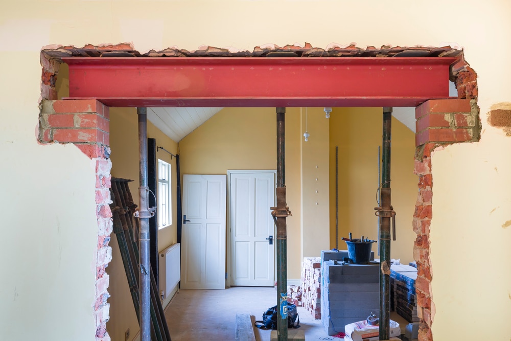 Image of a wall being knocked through as Renters look for fixer-uppers as route to homeownership